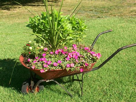 ideas for old wheelbarrows